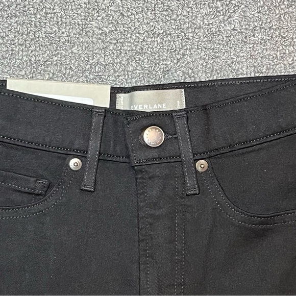 NWT Everlane The Way-High Skinny Crop Jeans Womens Size 25 Black Stretch - Picture 4 of 14